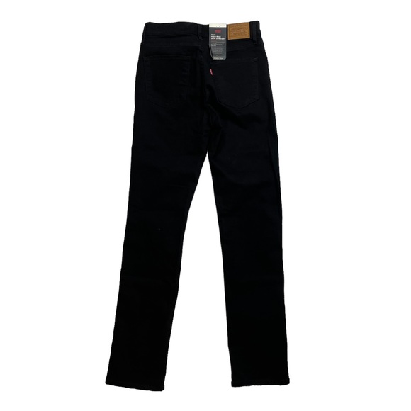 Levi's Premium 724 Distressed High Rise Straight Jeans Black Size 28x32 - Picture 7 of 8